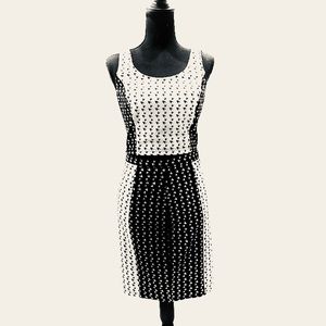 Gianni Bini 2 Piece Skirt Set Black White